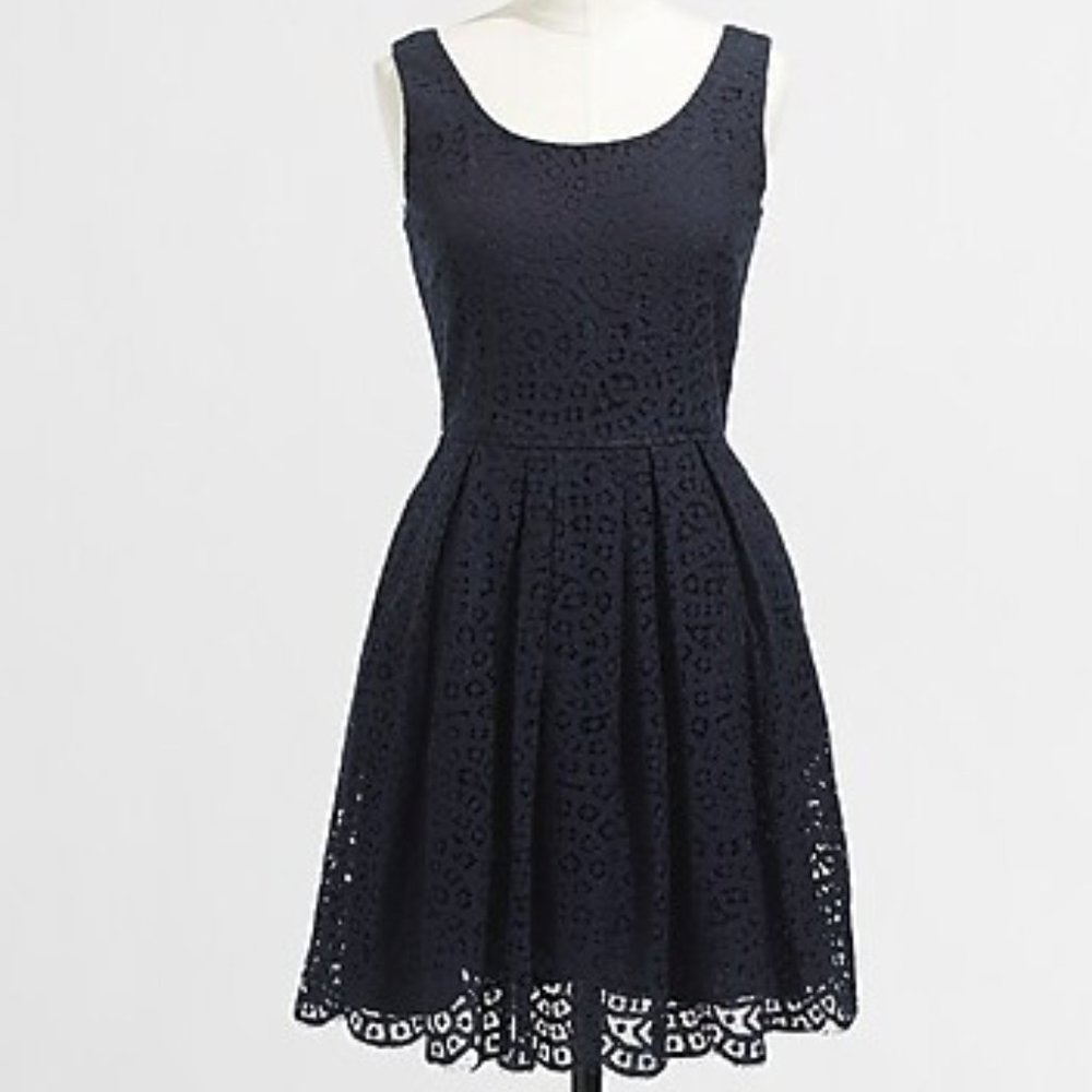 J. Crew Navy Lace Dress | size 10